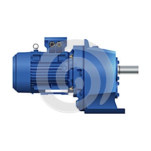 Gearmotor with electric motor. drive technology. Engineering.