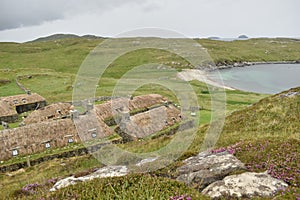 Gearrannan Blackhouse Village, on the Isle of Lewis photo