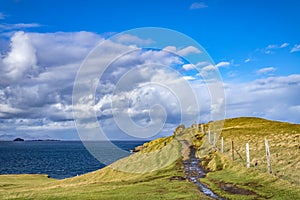 Gearren and fladaigh island in the little Minch between Skye and Lewis, Harris - Outer Hebrides , Scotland