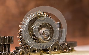 Gears being lubricate