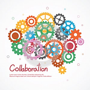 Gears brain for cooperation or teamwork