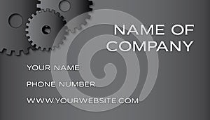 Gears business card