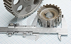 gears and caliper