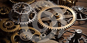 Gears Of The Clock Mechanism