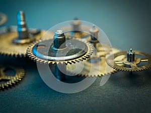 Gears and cogs clock