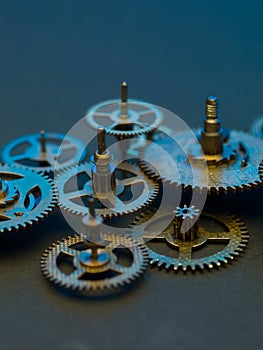 Gears and cogs clock