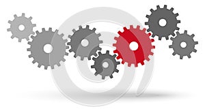 gears for cooperation symbolism