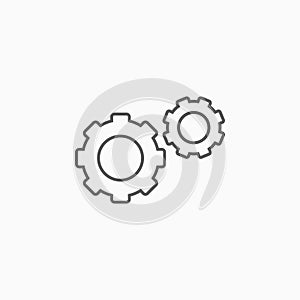 gears icon, gear vector, engineer, machine