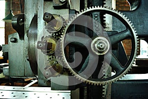 Gears of industrial age machine