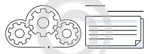 Cloud Data Processing Concept with Gears and Document Representation