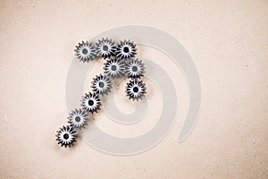 Gears, mechanical components background