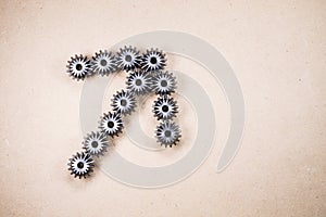 Gears, mechanical components background