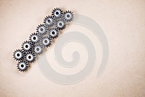 Gears, mechanical components background