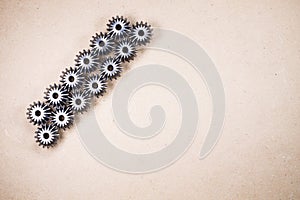 Gears, mechanical components background