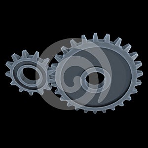 Gears. Mechanical technology machine concept