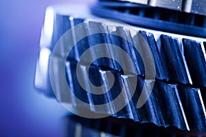 Gears meshing together, technic concept