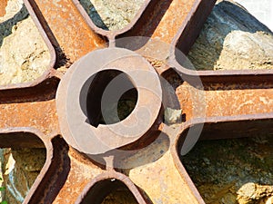 Gears from old mining equipment