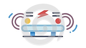 Gears with process flow, automated system icon, vector design Generative AI