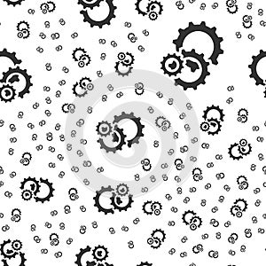 Gears seamless pattern