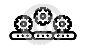 Gears Settings Cogwheels Vector Icon, vector design Generative AI