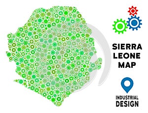 Gears Sierra Leone Map Collage