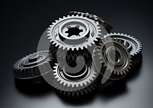 Gears with Two Tooth Configurations AI Generated photo