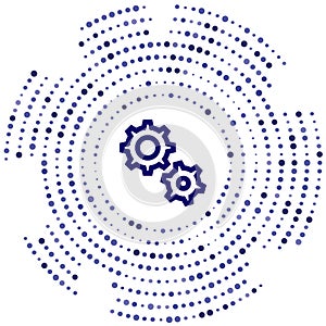 gears vector icon. gears editable stroke. gears linear symbol for use on web and mobile apps, logo, print media. Thin line