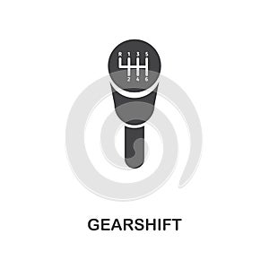 Gearshift creative icon. Simple element illustration. Gearshift concept symbol design from car parts collection. Can be used for w