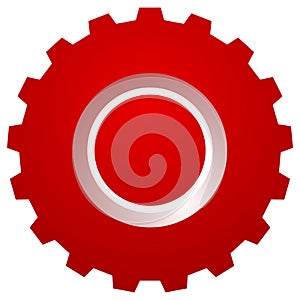Gearwheel, gear icon. Settings, configuration, developement, pro photo