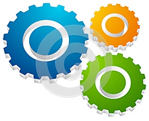 Gearwheel, gear icon. Settings, configuration photo