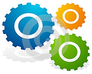 Gearwheel, gear icon. Settings, configuration photo