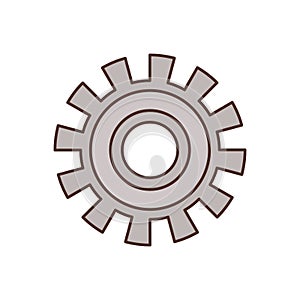 Gearwheel tool isolated icon