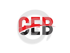 GEB Letter Initial Logo Design Vector Illustration
