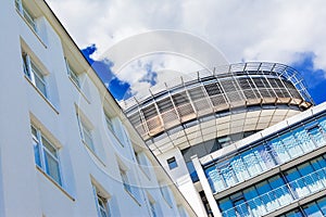 Buildings in Germany in the summer