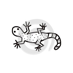 Gecko icon. Vector illustration decorative design