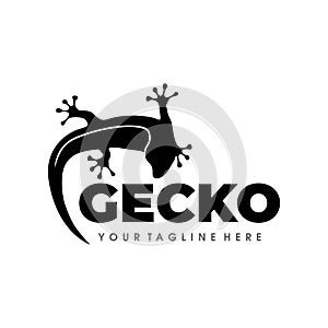 Gecko Logo design vector Illustration