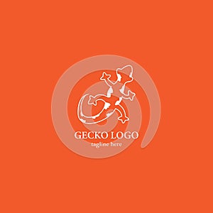 Gecko logo template vector