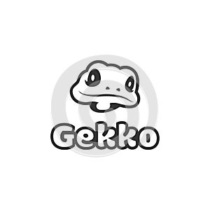 Gecko logo. vector logo. illustration logo