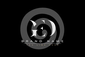 GED abstract letter logo design