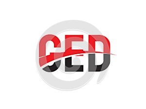 GED Letter Initial Logo Design Vector Illustration