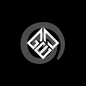 GED letter logo design on black background. GED creative initials letter logo concept. GED letter design