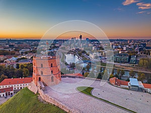 Gediminas castle tower in Vilnius, Capital of Lithuania