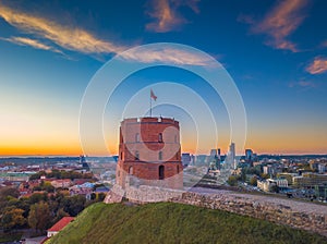 Gediminas castle tower in Vilnius, Capital of Lithuania