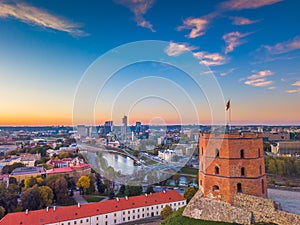 Gediminas castle tower in Vilnius, Capital of Lithuania