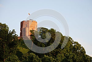 The Gediminas castle in Vilnius, Lithuania