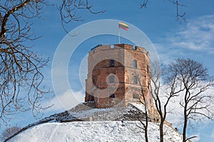 Gediminas Tower on Castle Hill, Vilnius, Lithuania