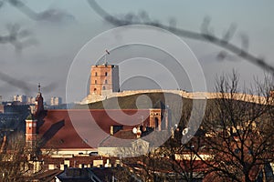 Gediminas tower hill in Vilnius, Lithuania