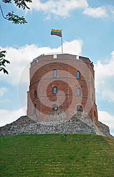 Gediminas tower - old landmark of Vilnius