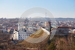 Gediminas' Tower and view of Vilnius, Lithuania