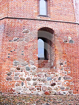 Gediminas` Tower in Vilnius, close view